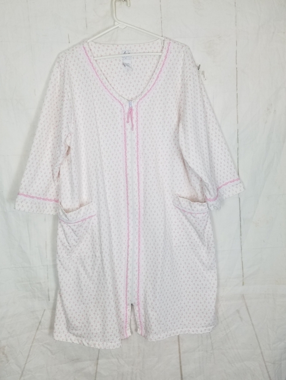 Aria floral zip front night dress robe